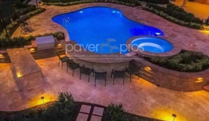 Inground Pool - Night View